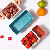 Maxbell Organizing Box Drainer Basket Decoration for Fruit Dinner Table Hotel Red