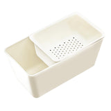 Maxbell Organizing Box Drainer Basket Decoration for Fruit Dinner Table Hotel White