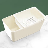 Maxbell Organizing Box Drainer Basket Decoration for Fruit Dinner Table Hotel White