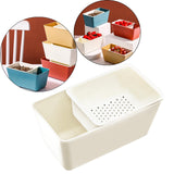Maxbell Organizing Box Drainer Basket Decoration for Fruit Dinner Table Hotel White