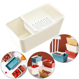 Maxbell Organizing Box Drainer Basket Decoration for Fruit Dinner Table Hotel White
