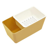 Maxbell Organizing Box Drainer Basket Decoration for Fruit Dinner Table Hotel Yellow