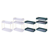 Maxbell Countertop Storage Shelf Solid Durable Stackable for Outdoor Dining Kitchen 2 Layers white