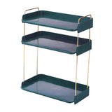 Maxbell Countertop Storage Shelf Solid Durable Stackable for Outdoor Dining Kitchen 3 Layers green