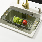 Maxbell Sink Strainer Colander with Handle Drains Quickly for Pasta Vegetables