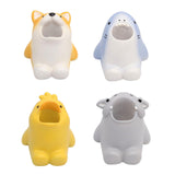 Maxbell Cute Tooth Brush Storage Wall Mounted Shower Adhesive for Household corgi