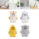 Maxbell Cute Tooth Brush Storage Wall Mounted Shower Adhesive for Household corgi