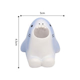 Maxbell Cute Tooth Brush Storage Wall Mounted Shower Adhesive for Household shark