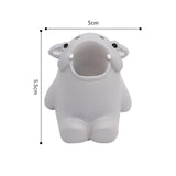 Maxbell Cute Tooth Brush Storage Wall Mounted Shower Adhesive for Household hippo