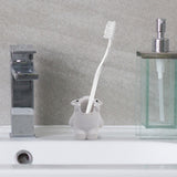 Maxbell Cute Tooth Brush Storage Wall Mounted Shower Adhesive for Household hippo