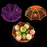 Maxbell Storage Basket Halloween Decor Container for Snack Fruit Dinner Table Purple