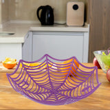 Maxbell Storage Basket Halloween Decor Container for Snack Fruit Dinner Table Purple