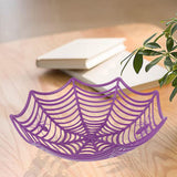 Maxbell Storage Basket Halloween Decor Container for Snack Fruit Dinner Table Purple