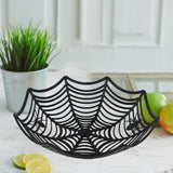 Maxbell Storage Basket Halloween Decor Container for Snack Fruit Dinner Table Black