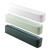 Maxbell Cling Film Dispenser Wrapping Paper Cutter Home Kitchen Supply for Wall white