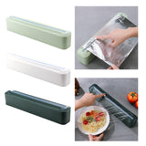 Maxbell Cling Film Dispenser Wrapping Paper Cutter Home Kitchen Supply for Wall white