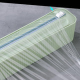 Maxbell Cling Film Dispenser Wrapping Paper Cutter Home Kitchen Supply for Wall 1 Green