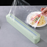 Maxbell Cling Film Dispenser Wrapping Paper Cutter Home Kitchen Supply for Wall 1 Green