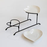 Maxbell Cupcake Serving Tray Stand Cookie Tray Rack for Dessert Appetizer