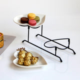 Maxbell Cupcake Serving Tray Stand Cookie Tray Rack for Dessert Appetizer