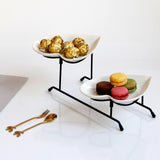Maxbell Cupcake Serving Tray Stand Cookie Tray Rack for Dessert Appetizer