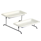 Maxbell Multilayer Storage Tray Decoration Dish Plate for Countertop Fruits Dessert