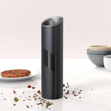 Maxbell Salt Grinder Mill Electric Stainless Steel Kitchen Gift for Travel Black