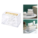 Maxbell Wall Mounted Tissue Cover Facial Tissue Holder Case for Kitchen White