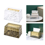 Maxbell Wall Mounted Tissue Cover Facial Tissue Holder Case for Kitchen White