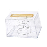 Maxbell Wall Mounted Tissue Cover Facial Tissue Holder Case for Kitchen White