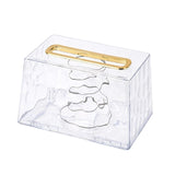 Maxbell Wall Mounted Tissue Cover Facial Tissue Holder Case for Kitchen White