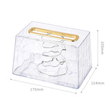 Maxbell Wall Mounted Tissue Cover Facial Tissue Holder Case for Kitchen White