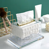Maxbell Wall Mounted Tissue Cover Facial Tissue Holder Case for Kitchen White