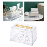 Maxbell Wall Mounted Tissue Cover Facial Tissue Holder Case for Kitchen White