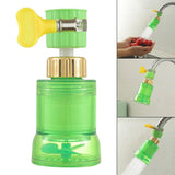 Maxbell Adjustable Tap Nozzle Filter Accessory Rotatable for Bathroom Yard Green