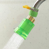 Maxbell Adjustable Tap Nozzle Filter Accessory Rotatable for Bathroom Yard Green