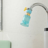 Maxbell Adjustable Tap Nozzle Filter Accessory Rotatable for Bathroom Yard Blue