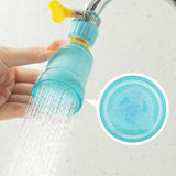 Maxbell Adjustable Tap Nozzle Filter Accessory Rotatable for Bathroom Yard Blue