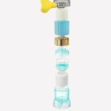 Maxbell Adjustable Tap Nozzle Filter Accessory Rotatable for Bathroom Yard Blue