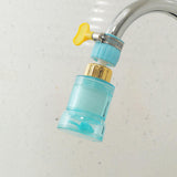 Maxbell Adjustable Tap Nozzle Filter Accessory Rotatable for Bathroom Yard Blue
