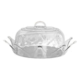 Maxbell Round Clear Cake Plate Server Display with Dome Cover for Entertaining M
