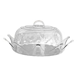 Maxbell Round Clear Cake Plate Server Display with Dome Cover for Entertaining M