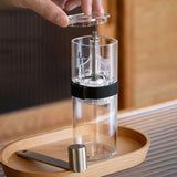 Maxbell Manual Ceramic Burr Coffee Bean Grinder Manual for Travelling transparent