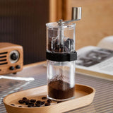 Maxbell Manual Ceramic Burr Coffee Bean Grinder Manual for Travelling transparent
