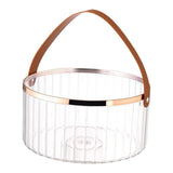 Maxbell Multifunctional Beverage Storage Bucket for Camping Home Dinning Table Clear Large