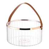 Maxbell Multifunctional Beverage Storage Bucket for Camping Home Dinning Table Clear Large