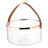 Maxbell Multifunctional Beverage Storage Bucket for Camping Home Dinning Table Clear Large