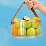 Maxbell Multifunctional Beverage Storage Bucket for Camping Home Dinning Table Clear Large