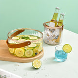 Maxbell Multifunctional Beverage Storage Bucket for Camping Home Dinning Table Clear Large
