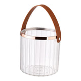Maxbell Multifunctional Beverage Storage Bucket for Camping Home Dinning Table Clear Small